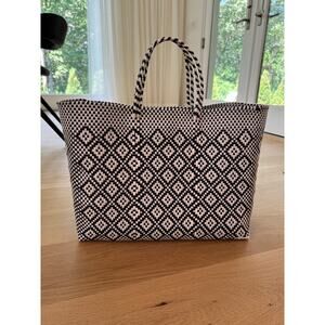 Truss NYC Plastic Raffia Tote Bag for Beach Pool $300
